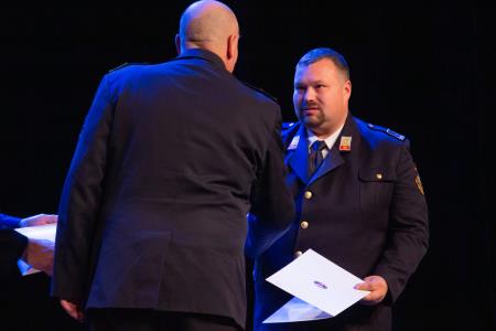 Slavnostna podelitev listin o napredovanju v čine gasilski častnik, višji gasilski častnik in visoki gasilski častnik (34)